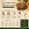 LƯỢC SỪNG 5 RĂNG MASSAGE DA ĐẦU,DƯỠNG SINH ĐÔNG Y,THƯ GIÃN CỔ VAI GÁY