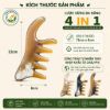 Lược Sừng Massage Đa Năng 4IN1 Dưỡng Sinh Đông Y Cạo Gió Massage Da Đầu Nâng Cơ Mặt Tự Nhiên